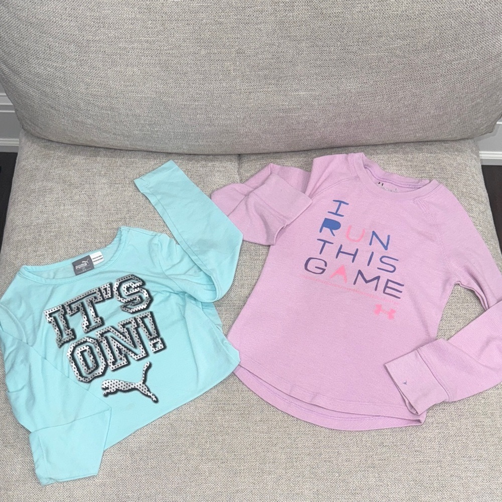 Under Armour and puma Long Sleeve Shirts bundle